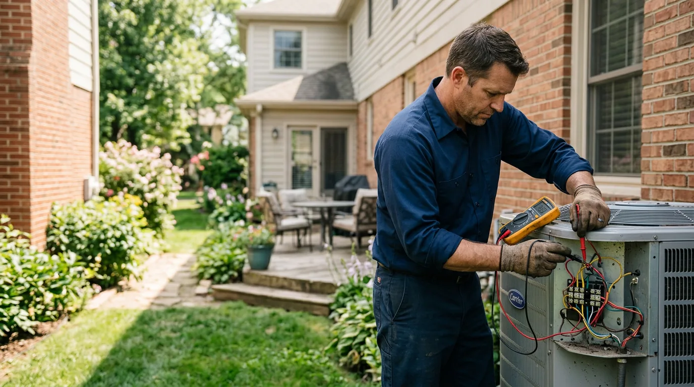 HVAC technician working near Souderton, PA
